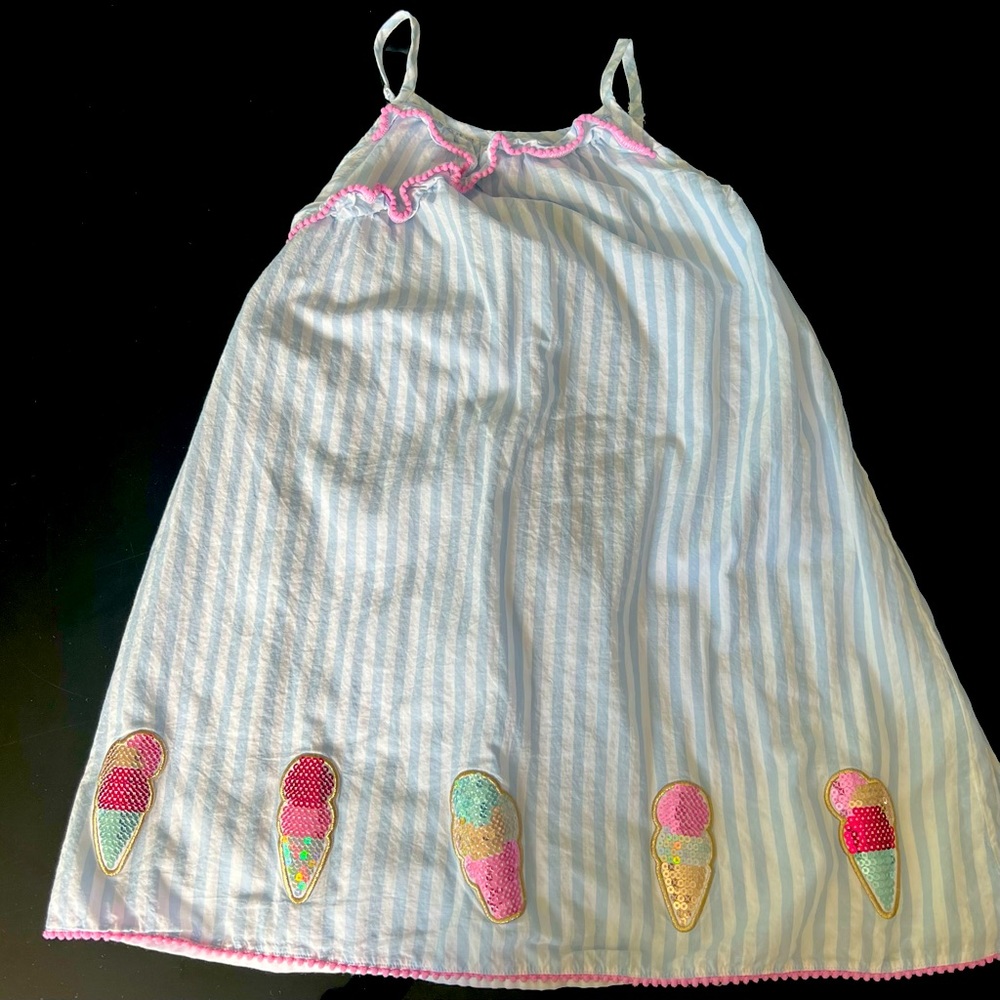 Cynthia Rowley Striped Sequin Ice Cream Dress